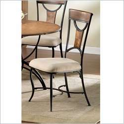   Fabric Dining Side Chair Black Finish (Set of 2) 796995932975  