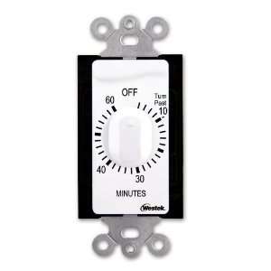   In Wall 60 Minute Mechanical Countdown Timer, White
