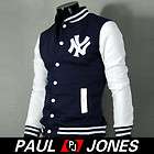 More Like NWT Mens NY Baseball Hoody Jacket Uniform 4size 3 Color 