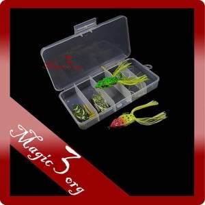   Soft Bait/Lures Fishing Hook Kit With Box Bass Snakehead SKF07  