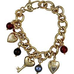 Dolce & Gabbana Goldtone Heart Charm Bracelet  