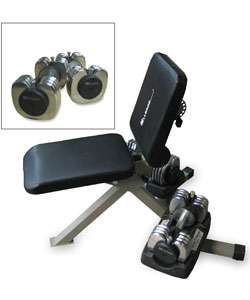 Mileage Adjustable Bench and Dumbell Set  