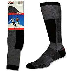   Black Cushioned Merino Wool Ski Socks (Pack of 3)  