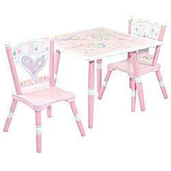 Fairy Wishes 3 piece Table and Chair Set  