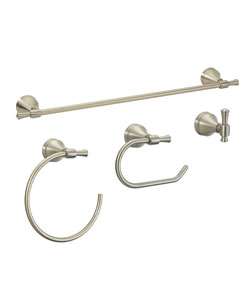 Fontaine Bathroom Towel Bar and Accessory Set (Brushed Nickel 