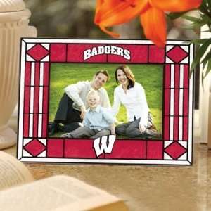   Badgers Art Glass Horizontal Picture Frame