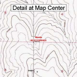  USGS Topographic Quadrangle Map   Manila, Colorado (Folded 