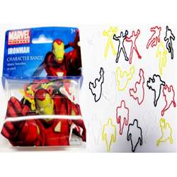 Character Bandz Marvel Iron Man Characters Shaped Silicone Kids 