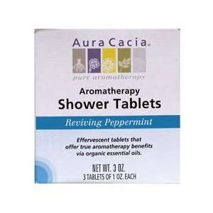  Aura Cacia Shower Tabs Peppermint 3 Oz Beauty