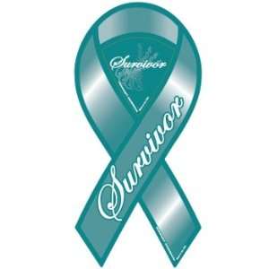 Ovarian Cancer Survivor Ribbon Magnet