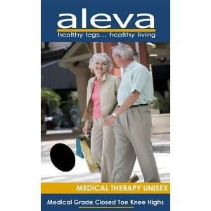 Aleva Medical Therapy 20 30 Mmhg Unisex Closed Toe Knee Highs   Small 