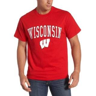  Wisconsin Badgers Heathered Red Rockers Ring Spun T Shirt 