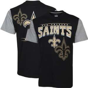  New Orleans Saints Hardknock Premium T Shirt   Black Ash 