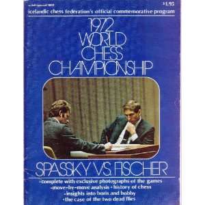  1972 World Chess Championship Program Spassky vs Fischer 