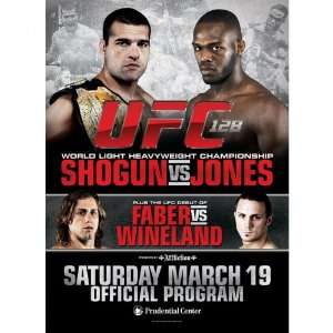UFC 128 Official Program