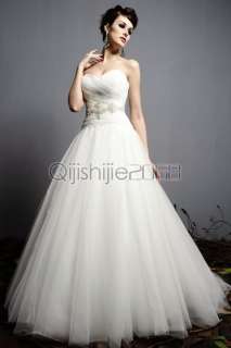 white ivory wedding Dress Bridal/Prom/Party Gown size 6 8 10 12 14 16 