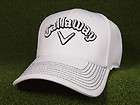Brand New Callaway Fitted Golf Cap Hat Auth White Fit up to Large