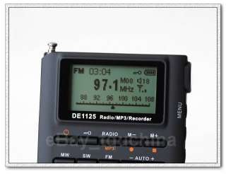 DE1125 DIGITAL DSP AM FM MW SW  PLAYER DEGEN RADIO  