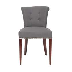 Carrie Charcoal Grey Side Chair (Set of 2)  
