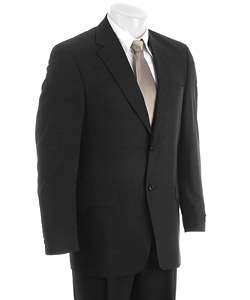 Claiborne Mens Charcoal Wool 2 button Suit  