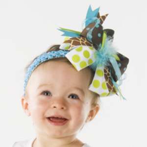 NWT Mudpie Baby Girl Giraffe Crochet Headband 0 12 Mo 718540102244 