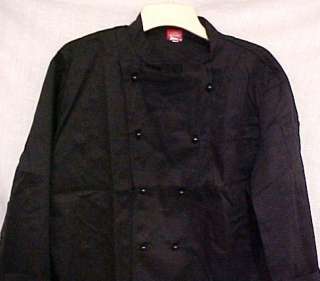 Dickies Executive Chef Coat Jacket Blk Stud Button 34  
