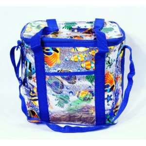  Tropical Fish Beach Cooler Bag 12 X 11.5 X 7 Blue Patio 