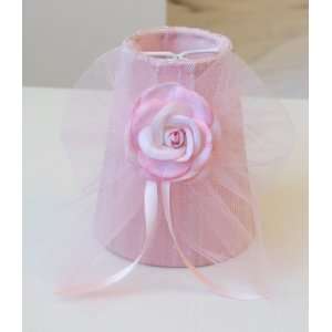 Pink Tulle Chandelier Shade