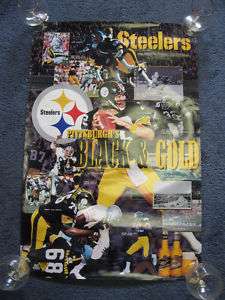 1990s Pittsburgh Steelers Bar Poster LAMBERT BRADSHAW  