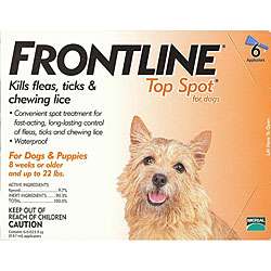 Frontline Top Spot Dog Flea Medicine (0 to 22 Pounds)  