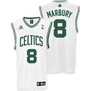  Stephon Marbury Jersey adidas White Replica #8 Boston Celtics 