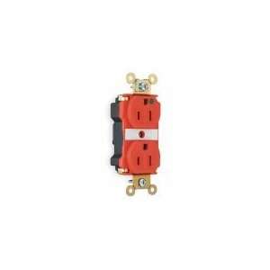  PASS AND SEYMOUR PT8200RED Straight Blade Receptacle,15 A 