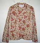 Womens CHARTER CLUB Paisley Floral Button Jacket Size XL