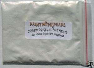 Orange satin ghost flame pearl paint powder airbrush  