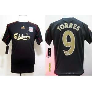Liverpool away 09/10 # 9 Torres size M soccer jersey  