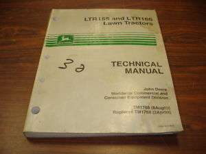 John Deere LTR155 LTR166 Lawn Tractor Service Manual  