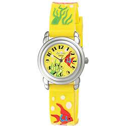 Activa by Invicta Girls Yellow Fish Design Watch  