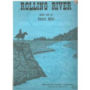  Rolling River piano solo SHEET MUSIC (11469) Carolyn 