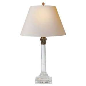 Visual Comfort CHA8920CG NP Chart House 1 Light Column Table Lamp in C