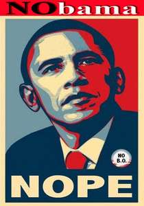 NOBama HopeNope Anti Barak Obama Republican Political *NEW* Custom T 