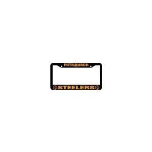 Pittsburgh Steelers Black Auto, Truck License Plate Frame Official NFL 
