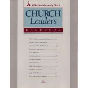  Willow Creek Community Church   Church Leaders Handbook 