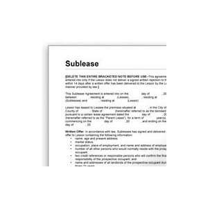  Sublease Agreement (Socrates) Reorder No. LF608 Office 