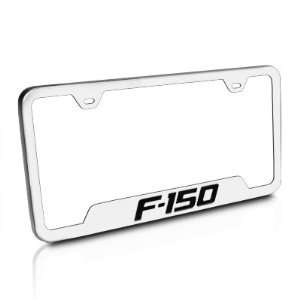   150 Brushed Steel License Plate Frame, Official Licensed Automotive