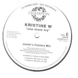  KRISTINE   ONE MORE TRY   12 VINYL KRISTINE Music