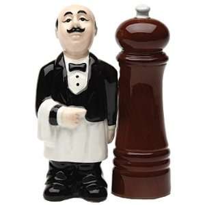  Pepper Mill and Waiter Salt and Pepper Shaker Set 