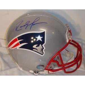 Signed Randy Moss Helmet   New England Patriots Proline  