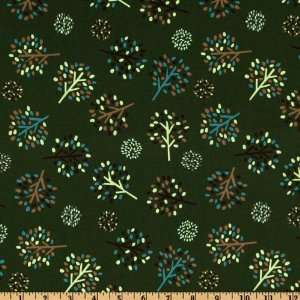   44 Wide Galaxy Trees Olive Fabric By The Yard Arts, Crafts & Sewing