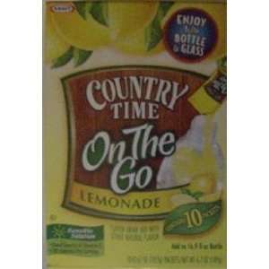 Kraft Country Time On The Go Lemonade   Contains 10, 0.67 OZ Easy Open 