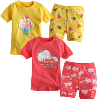 NWT VaenaitBaby Toddler Boy Girl Short Sleeve Sleepwear Pajama Set 